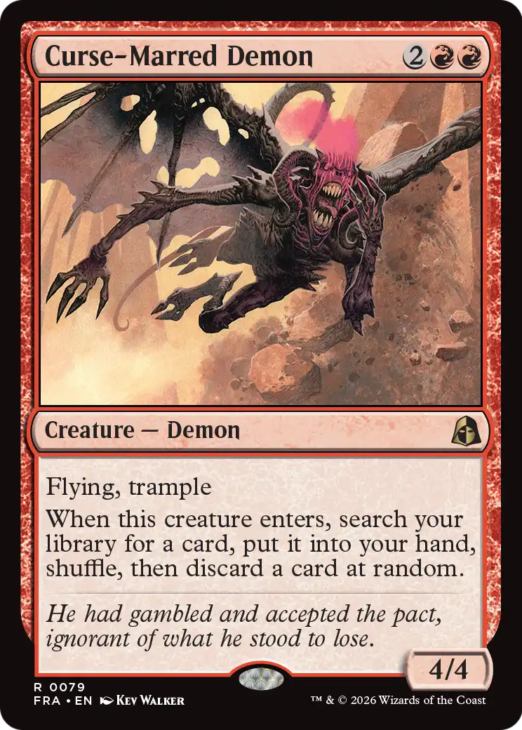 Curse-Marred Demon 79 (Reality Fracture)  - Foil | Good Games Cannington