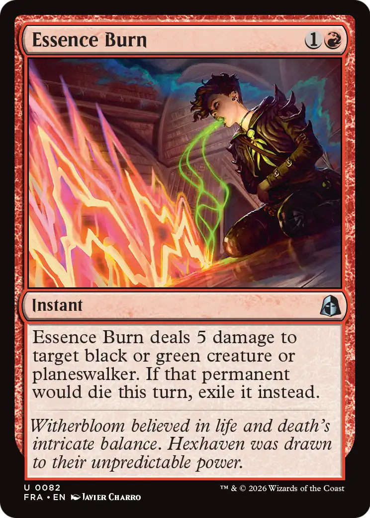 Essence Burn 82 (Reality Fracture)  - Foil | Good Games Cannington