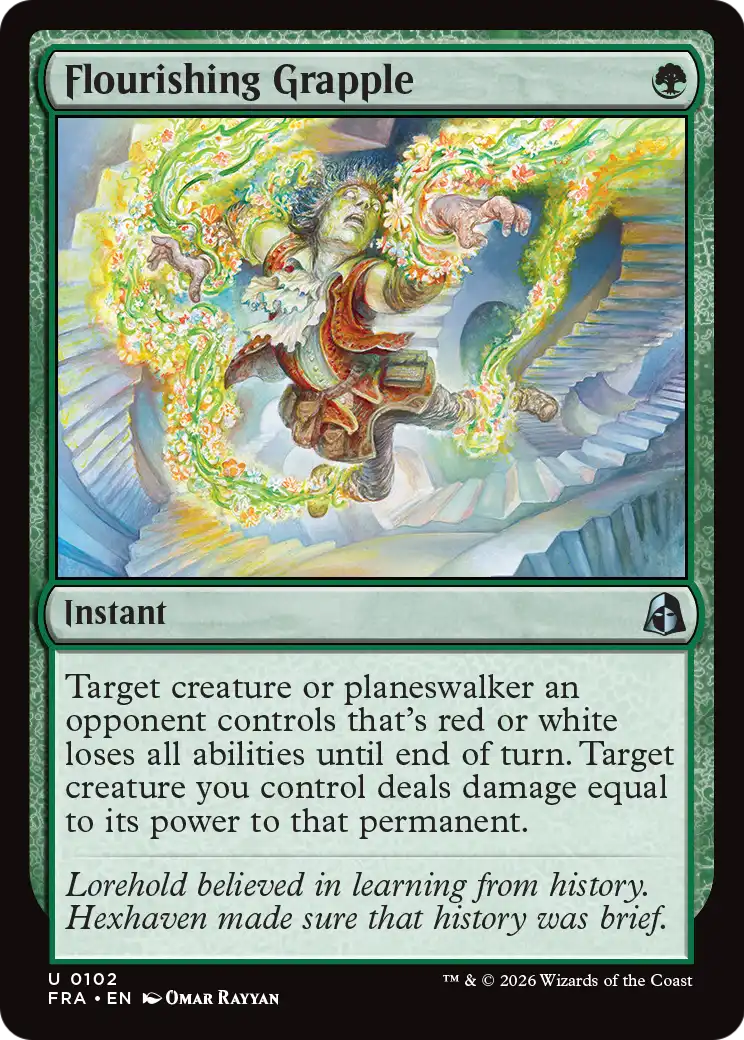 Flourishing Grapple 102 (Reality Fracture)  - Foil | Good Games Cannington
