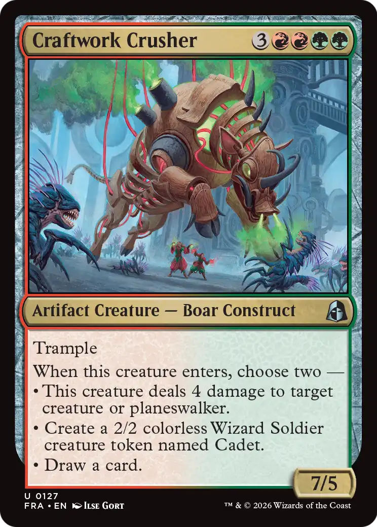 Craftwork Crusher 127 (Reality Fracture)  - Foil | Good Games Cannington