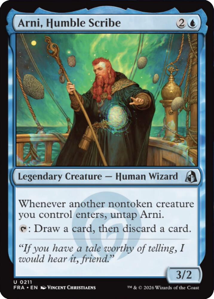 Arni, Humble Scribe 211 (Reality Fracture)  - Foil | Good Games Cannington
