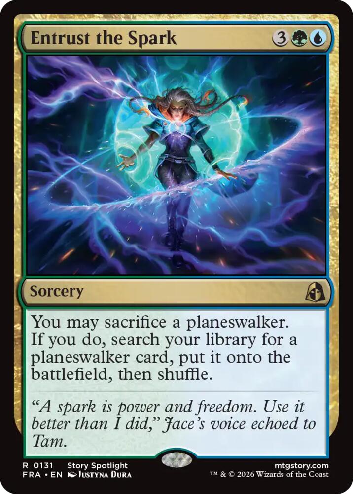 Entrust the Spark 131 (Reality Fracture)  - Foil | Good Games Cannington