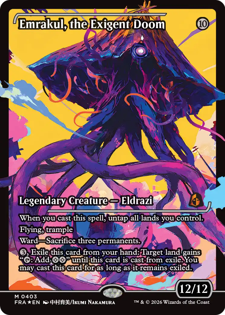 Emrakul, the Exigent Doom 403 (Reality Fracture)  - Showcase Foil | Good Games Cannington