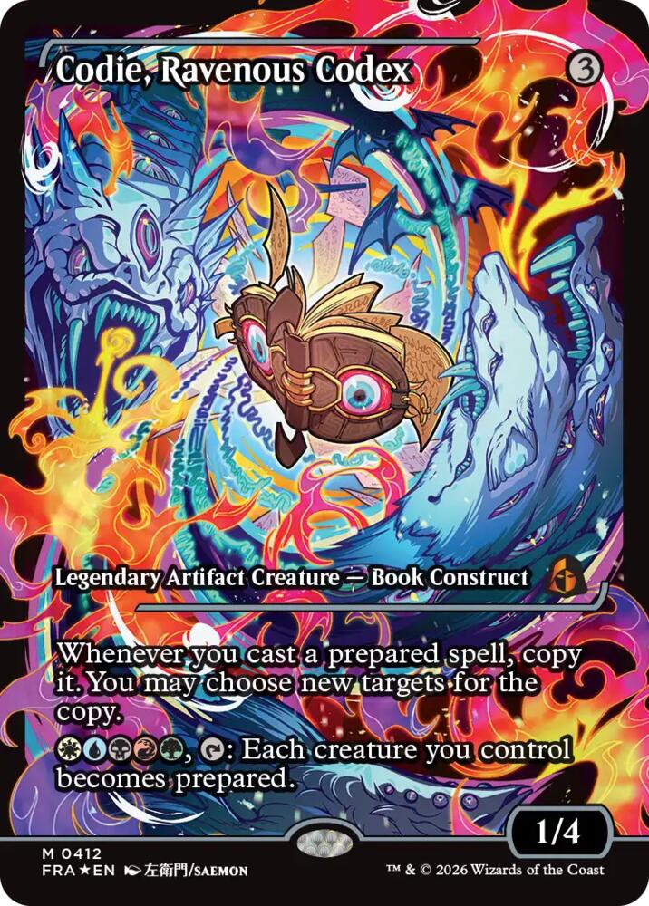 Codie, Ravenous Codex 412 (Reality Fracture)  - Showcase Foil | Good Games Cannington