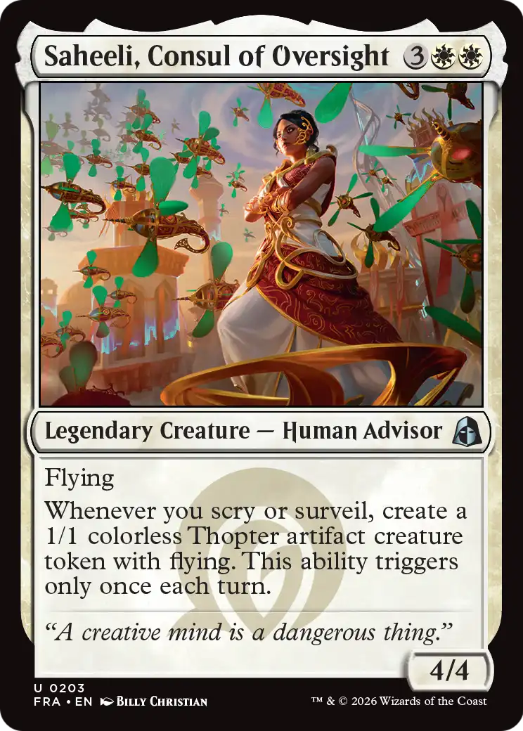 Saheeli, Consul of Oversight 203 (Reality Fracture)  - Foil | Good Games Cannington