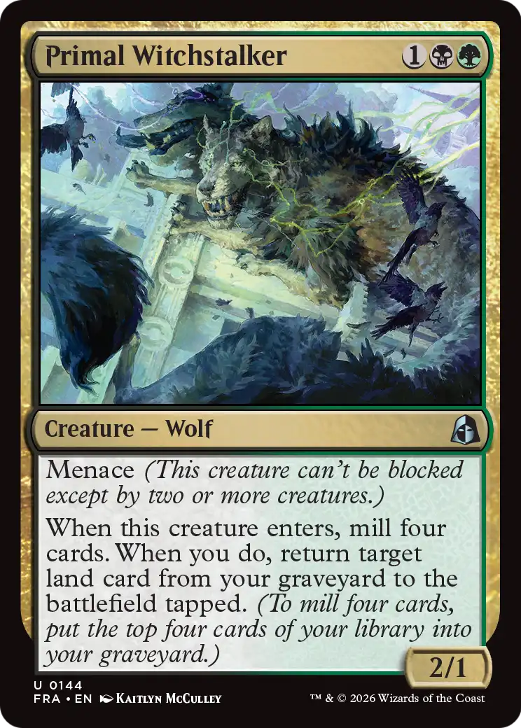 Primal Witchstalker 144 (Reality Fracture)  - Foil | Good Games Cannington