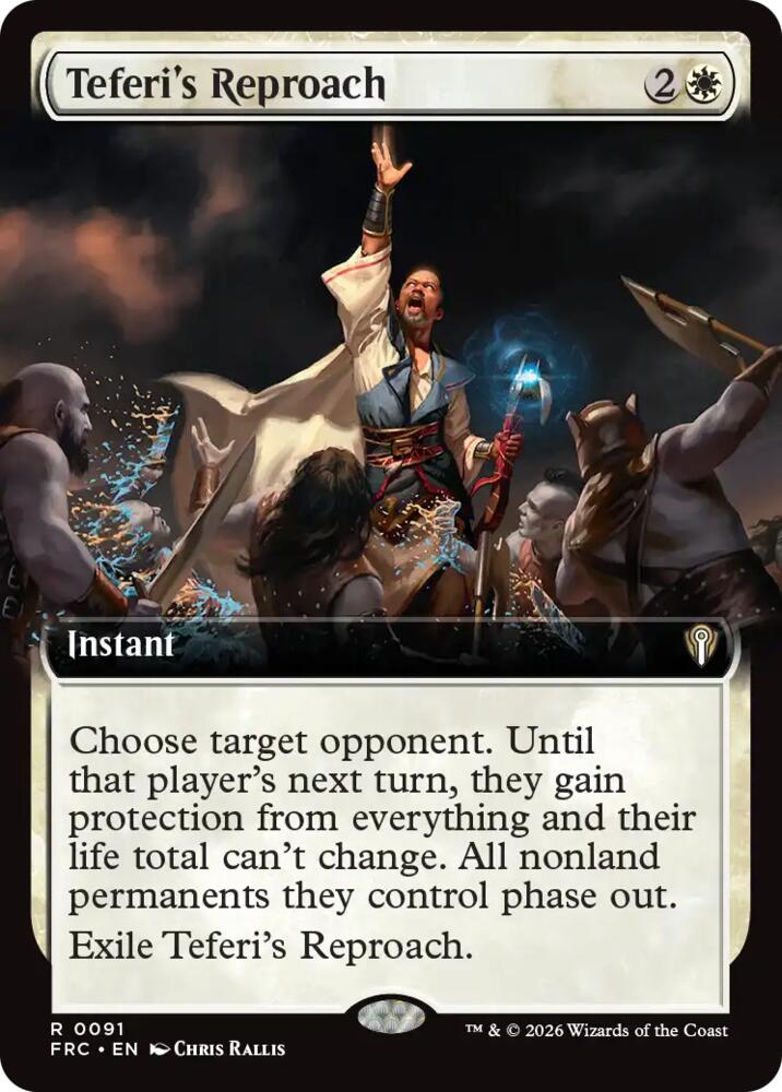Teferi's Reproach 91 (Commander: Reality Fracture)  - Extended Art | Good Games Cannington