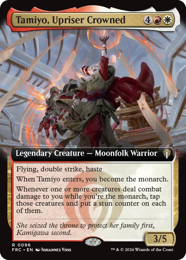 Tamiyo, Upriser Crowned 96 (Commander: Reality Fracture)  - Extended Art | Good Games Cannington