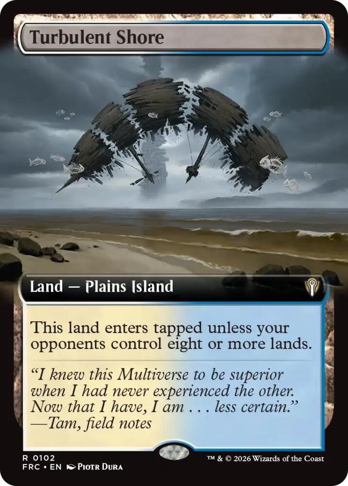 Turbulent Shore 102 (Commander: Reality Fracture)  - Extended Art | Good Games Cannington