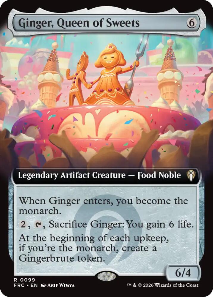 Ginger, Queen of Sweets 99 (Commander: Reality Fracture)  - Extended Art | Good Games Cannington