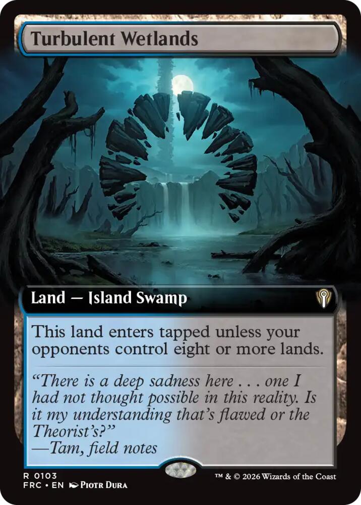Turbulent Wetlands 103 (Commander: Reality Fracture)  - Extended Art | Good Games Cannington