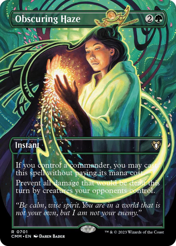 Obscuring Haze Borderless 701 (Commander Masters)  - Foil | Good Games Cannington