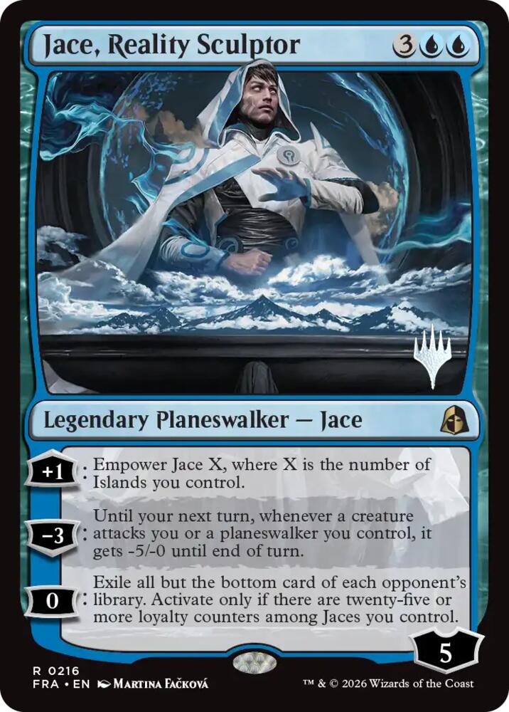 Jace Reality Sculptor 216 (Promo Pack: Reality Fracture)  - Foil | Good Games Cannington