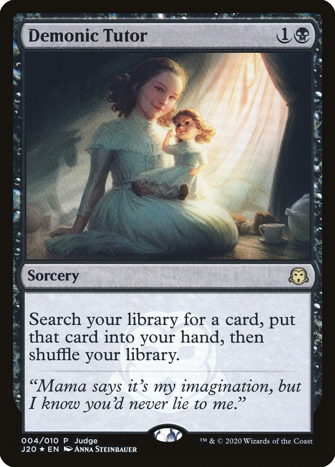 Demonic Tutor [Judge Gift Cards 2020] | Good Games Cannington