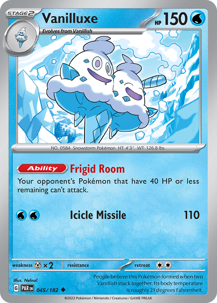 Vanilluxe (045/182) [Scarlet & Violet: Paradox Rift] | Good Games Cannington