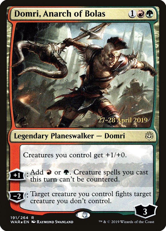 Domri, Anarch of Bolas [War of the Spark Prerelease Promos] | Good Games Cannington