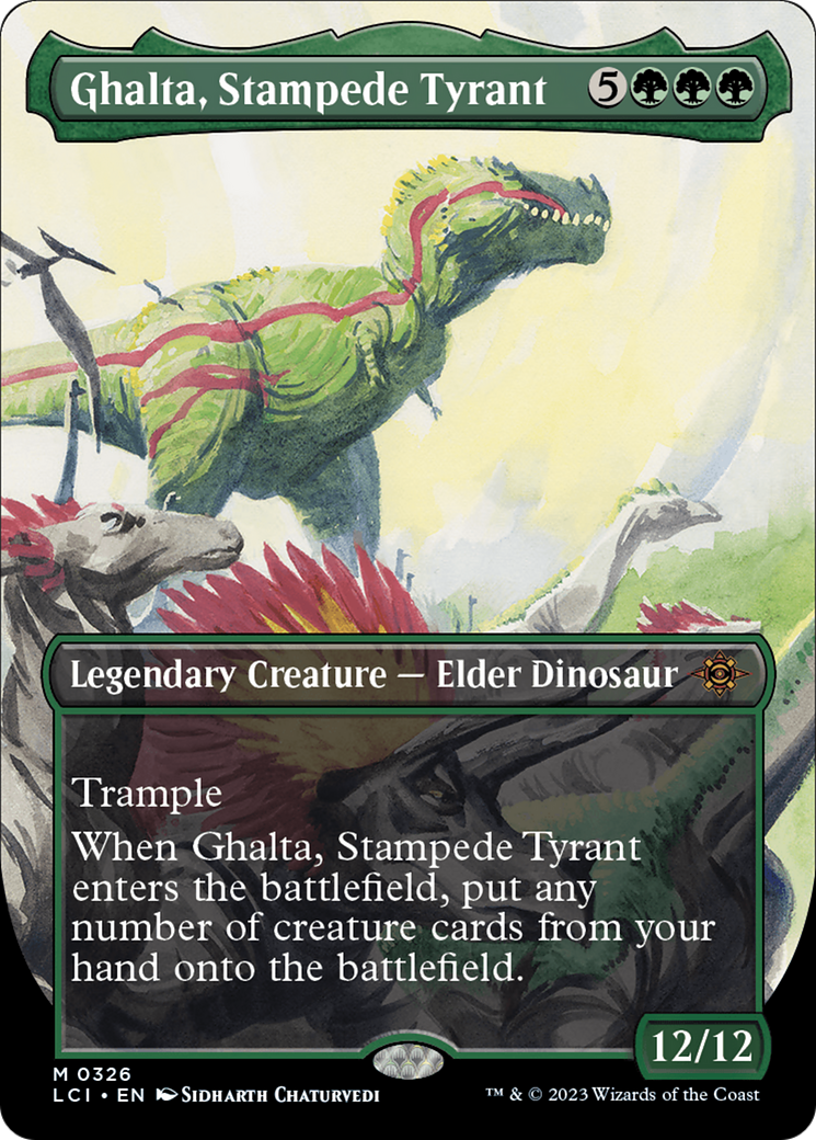 Ghalta, Stampede Tyrant (Borderless) [The Lost Caverns of Ixalan] | Good Games Cannington