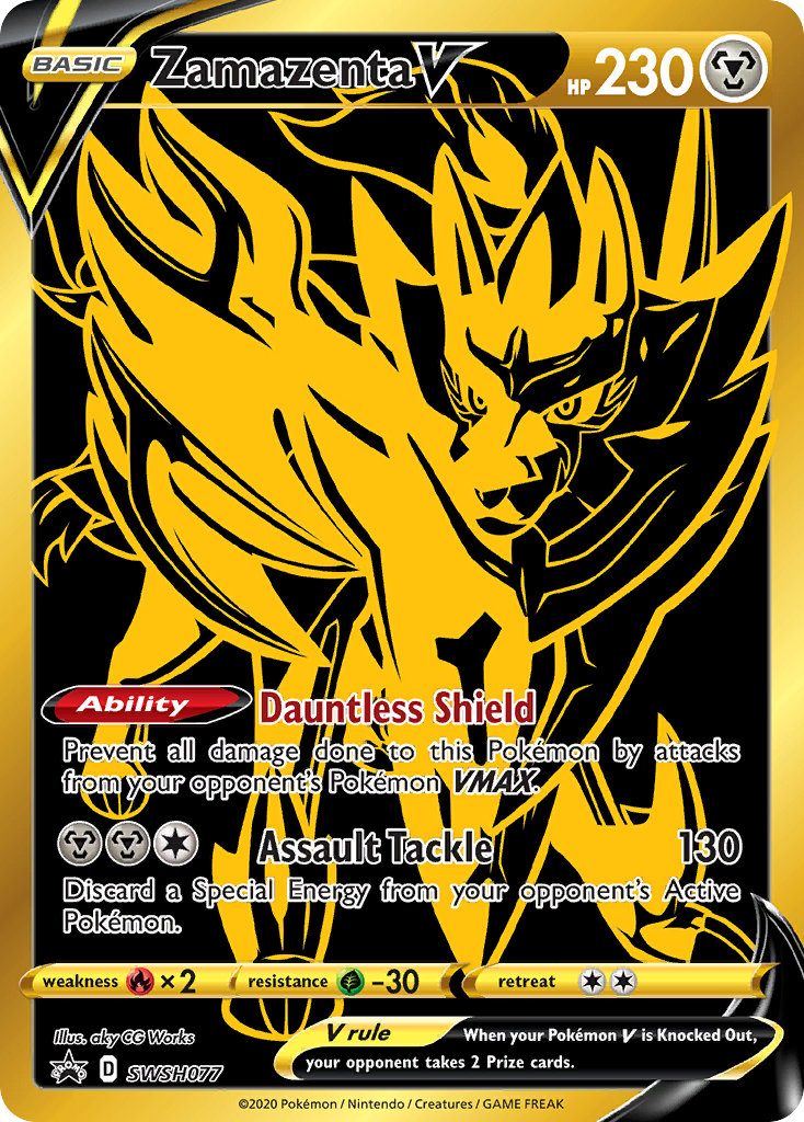 Zamazenta V (SWSH077) [Sword & Shield: Black Star Promos] | Good Games Cannington