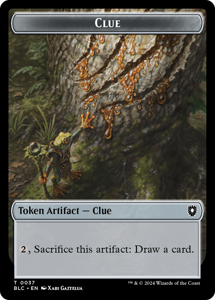 Eldrazi // Clue Double-Sided Token [Bloomburrow Commander Tokens] | Good Games Cannington