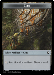 Eldrazi // Clue Double-Sided Token [Bloomburrow Commander Tokens] | Good Games Cannington