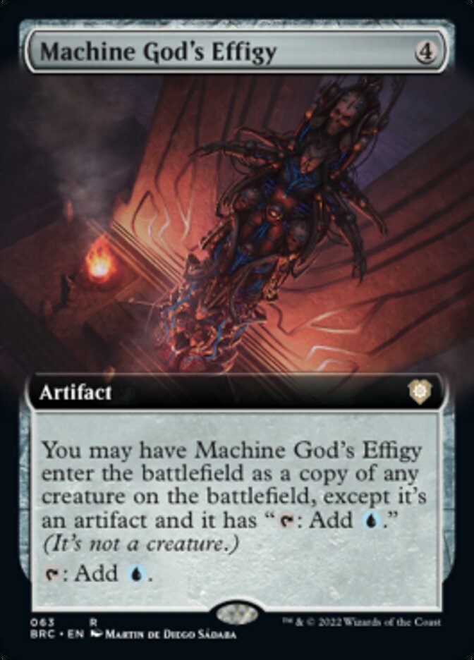 Machine God's Effigy (Extended Art) [The Brothers' War Commander] | Good Games Cannington