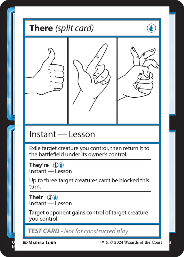 There (Split Card) [Mystery Booster 2 Playtest Cards] | Good Games Cannington