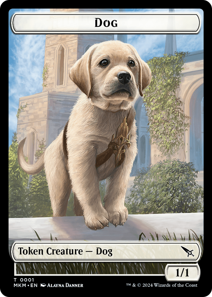 Dog Token [Murders at Karlov Manor Tokens] | Good Games Cannington