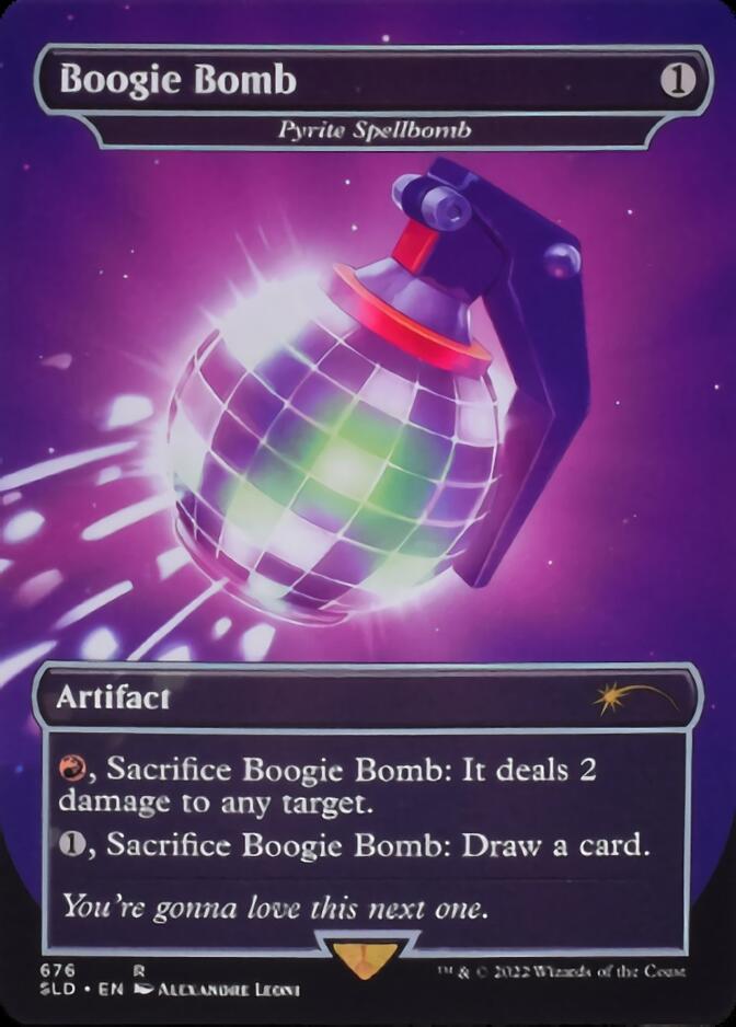 Pyrite Spellbomb - Boogie Bomb (Borderless) [Secret Lair Drop Promos] | Good Games Cannington
