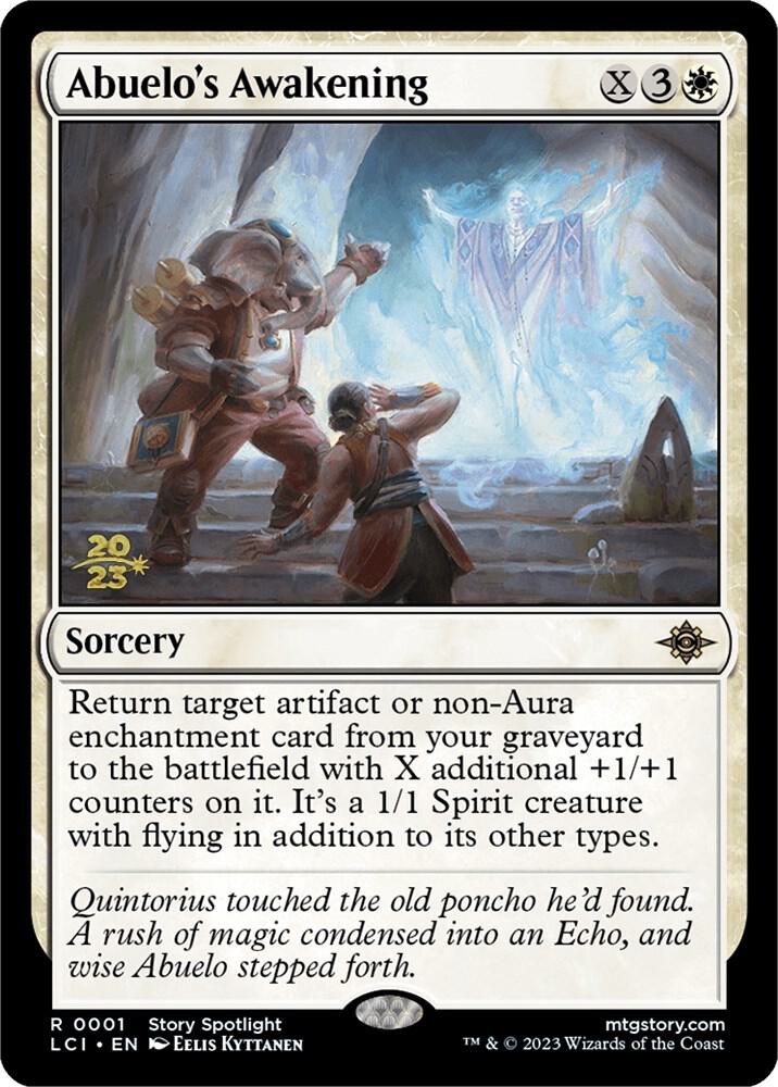 Abuelo's Awakening 1s/138 (Prerelease Cards)  - PreRelease Foil | Good Games Cannington