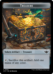 Treasure // Varmint Double-Sided Token [Outlaws of Thunder Junction Tokens] | Good Games Cannington