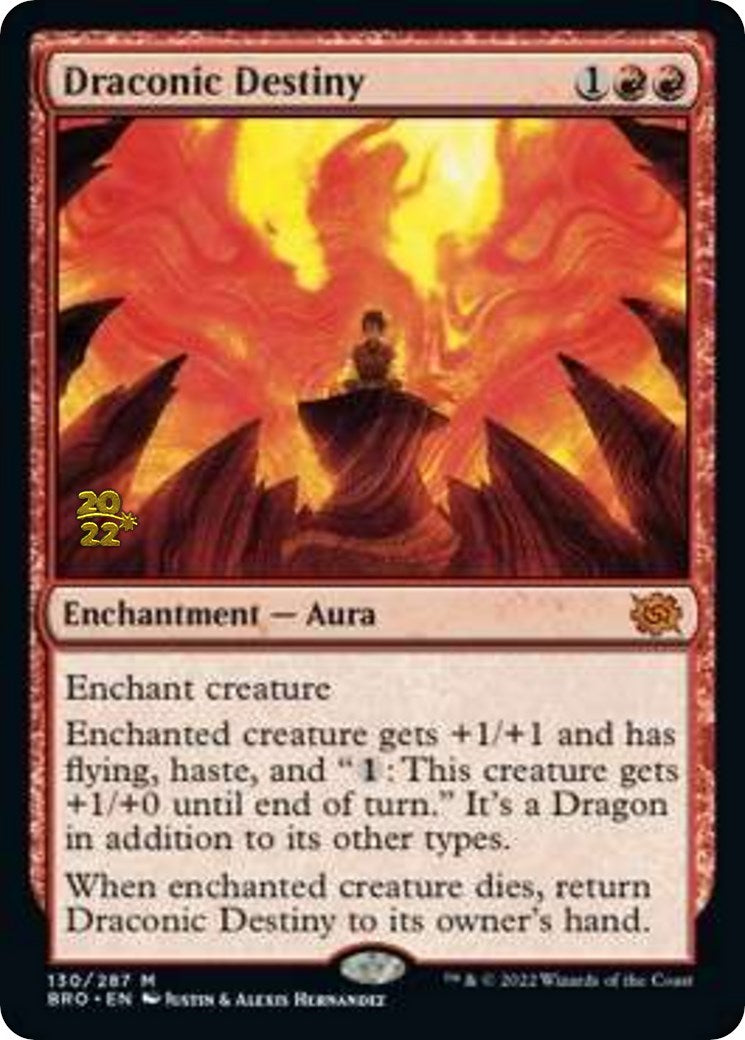 Draconic Destiny [The Brothers' War Prerelease Promos] | Good Games Cannington