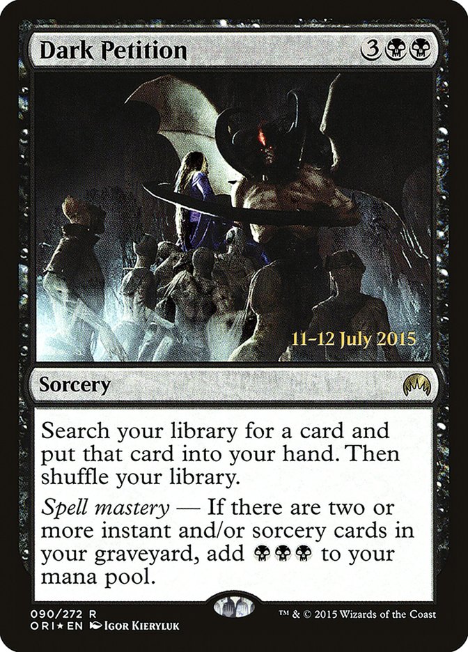 Dark Petition [Magic Origins Prerelease Promos] | Good Games Cannington