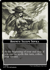 Bounty: Sleepy Sovka // Bounty Rules Double-Sided Token [Outlaws of Thunder Junction Commander Tokens] | Good Games Cannington
