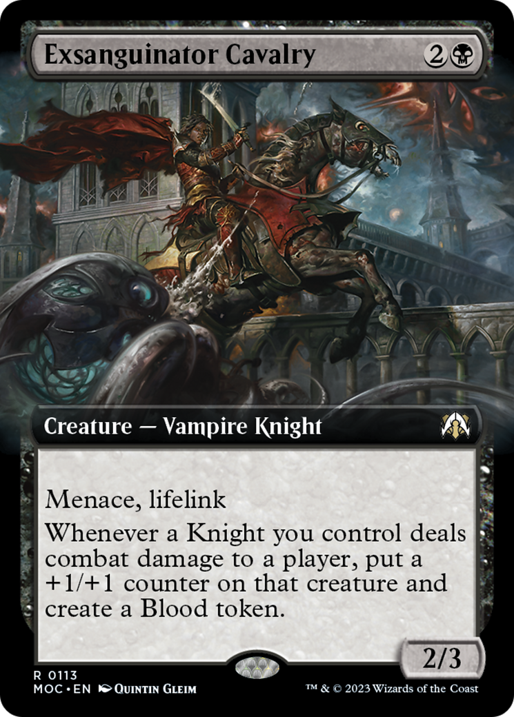 Exsanguinator Cavalry (Extended Art) [March of the Machine Commander] | Good Games Cannington