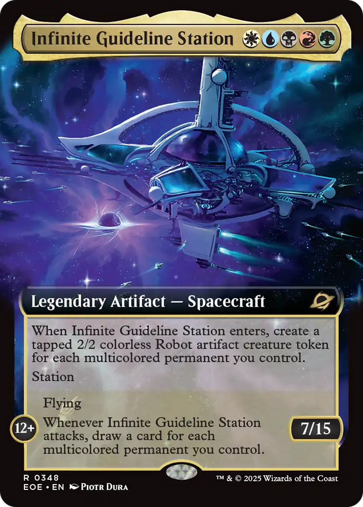 Infinite Guideline Station (Extended Art) [Edge of Eternities] | Good Games Cannington