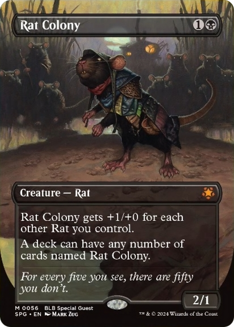 Rat Colony (Borderless) [Bloomburrow Special Guests] | Good Games Cannington