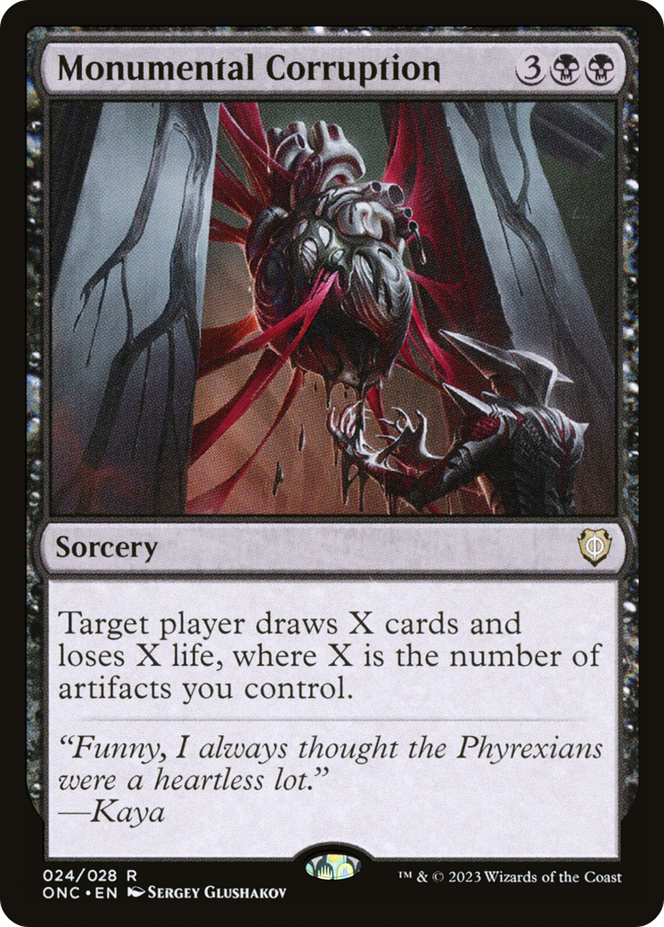 Monumental Corruption [Phyrexia: All Will Be One Commander] | Good Games Cannington
