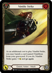 Nimble Strike (Red) [U-WTR185] (Welcome to Rathe Unlimited)  Unlimited Rainbow Foil | Good Games Cannington