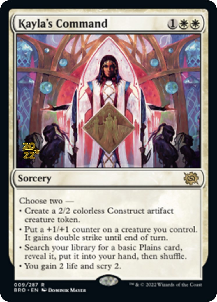 Kayla's Command [The Brothers' War Prerelease Promos] | Good Games Cannington