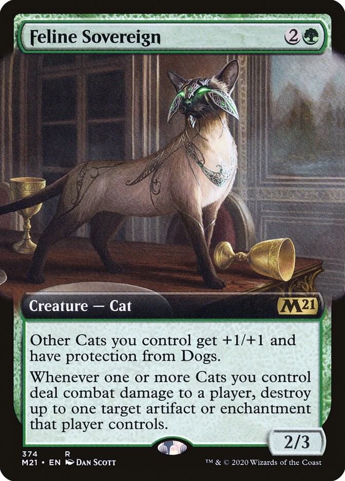 Feline Sovereign 374 (Core Set 2021)  - Extended Art | Good Games Cannington