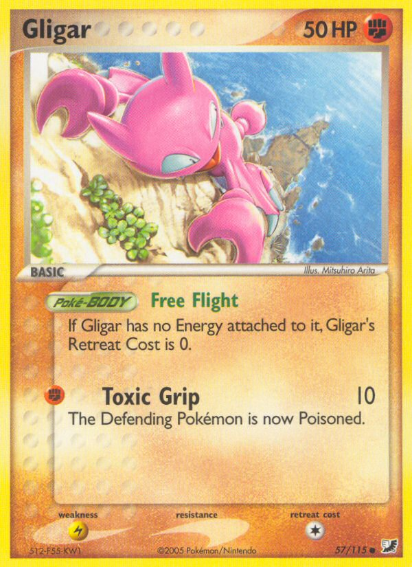 Gligar (57/115) [EX: Unseen Forces] | Good Games Cannington