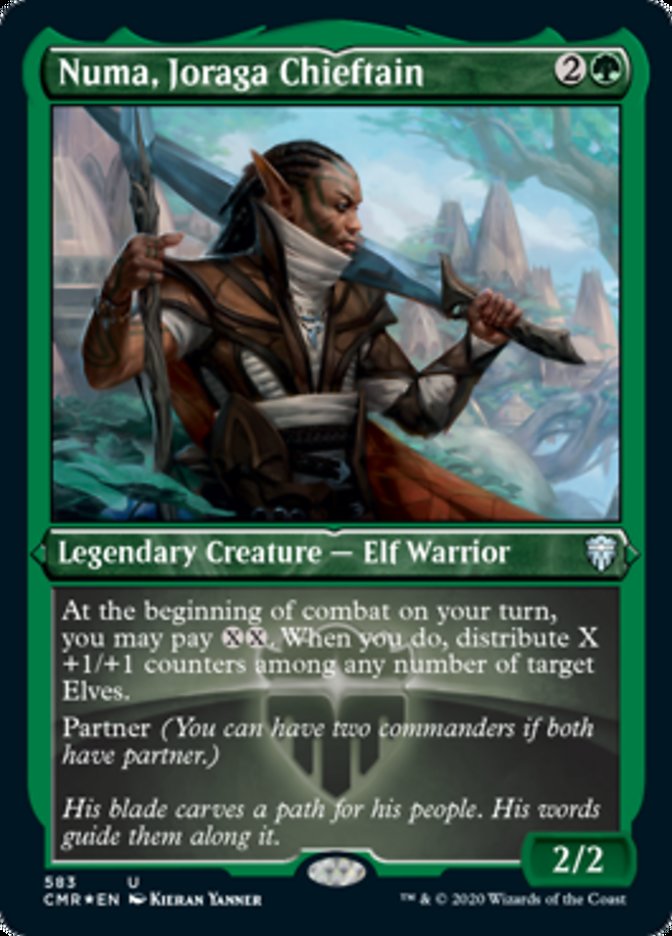 Numa, Joraga Chieftain (Etched) [Commander Legends] | Good Games Cannington