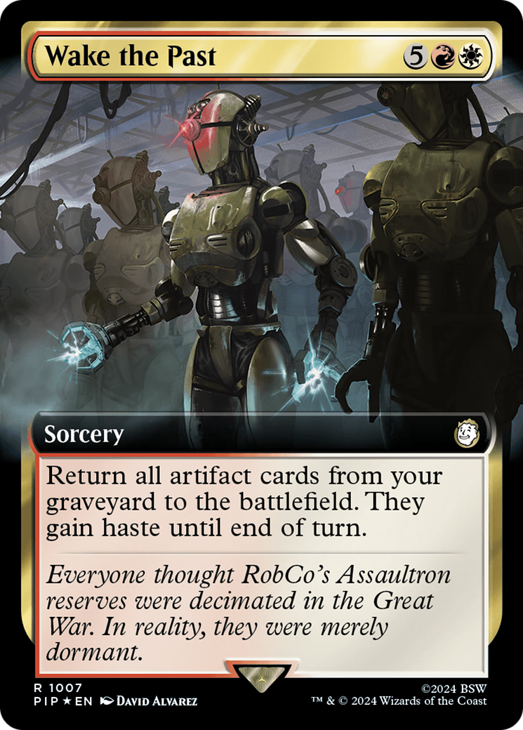Wake the Past (Extended Art) (Surge Foil) [Fallout] | Good Games Cannington