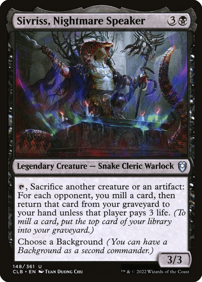 Sivriss, Nightmare Speaker 148/361 (Commander Legends: Battle for Baldur's Gate)  | Good Games Cannington