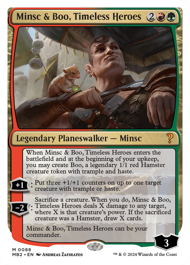 Minsc & Boo, Timeless Heroes (White Border) [Mystery Booster 2] | Good Games Cannington