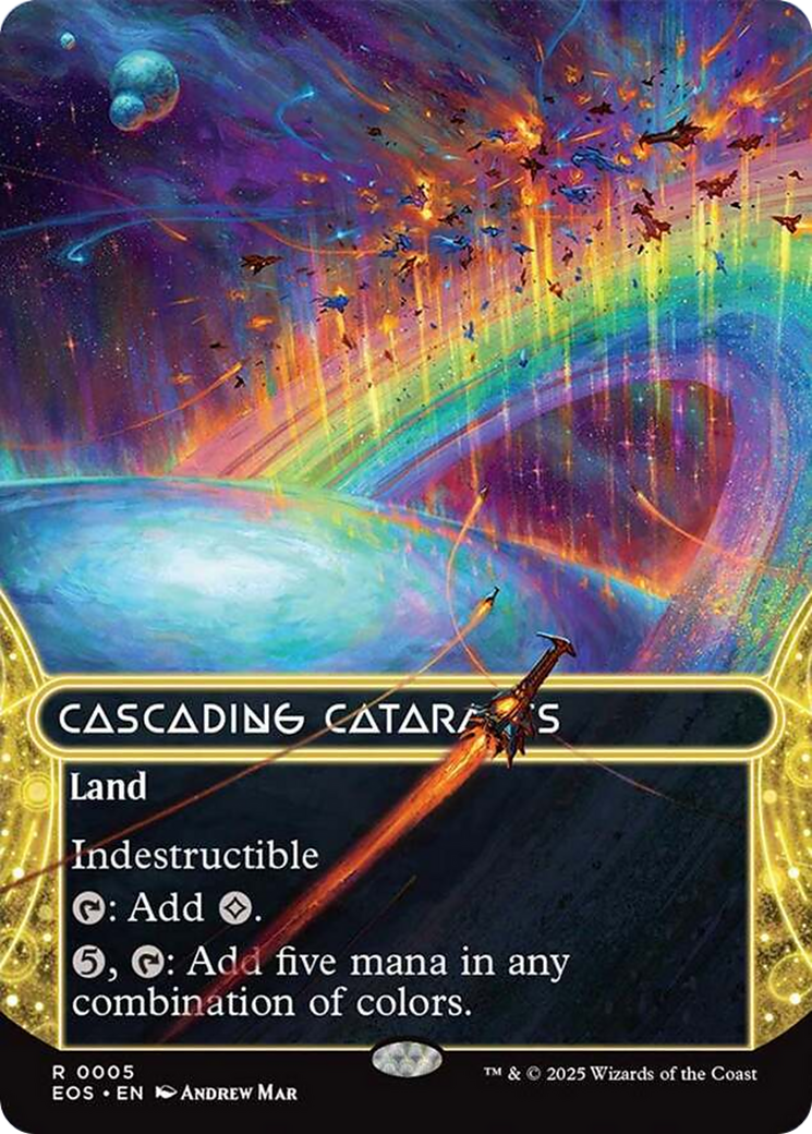 Cascading Cataracts (0005) (Borderless) [Edge of Eternities: Stellar Sights] | Good Games Cannington