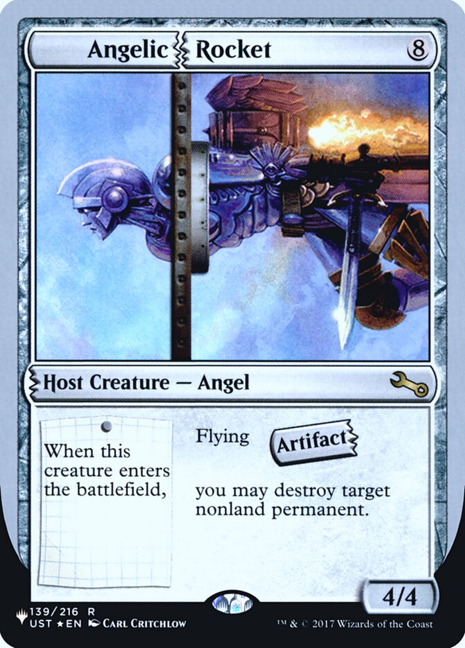 Angelic Rocket (Unfinity Foil Edition) [The List] | Good Games Cannington