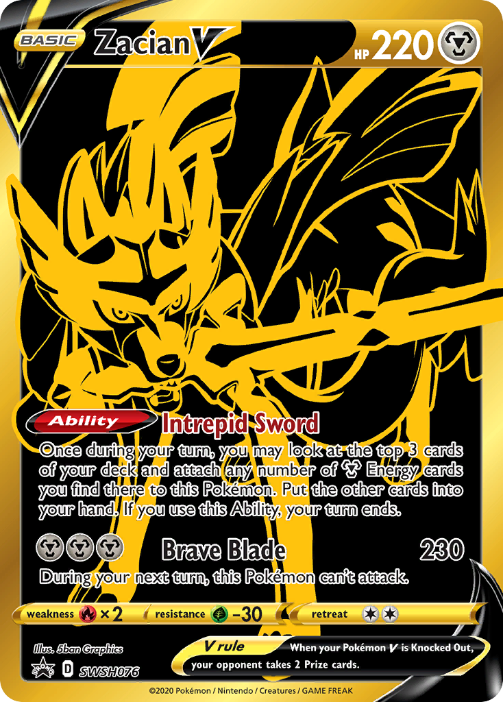 Zacian V (SWSH076) [Sword & Shield: Black Star Promos] | Good Games Cannington