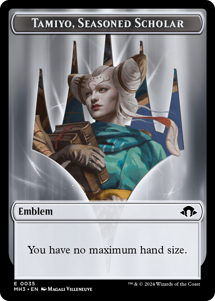 Phyrexian Germ // Emblem - Tamiyo, Seasoned Scholar Double-Sided Token [Modern Horizons 3 Tokens] | Good Games Cannington