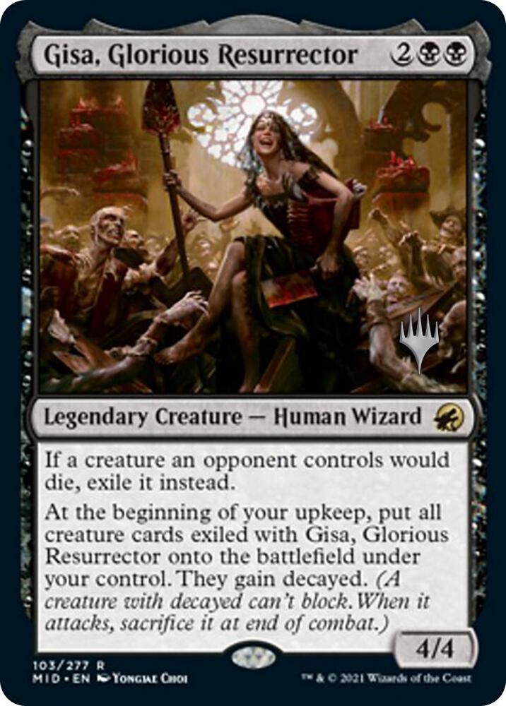 Gisa Glorious Resurrector 103 (Promo Pack: Innistrad: Midnight Hunt)  - Foil | Good Games Cannington